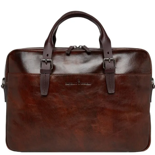 Hot Castelijn & Beerens Rien Laptoptas 15.6'' RFID cognac