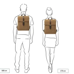 Hot Castelijn & Beerens Veneto Nubuck Laptop Backpack 15.6" taupe