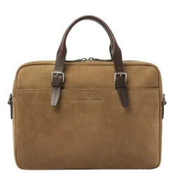 Outlet Castelijn & Beerens Veneto Nubuck Laptopbag 15.6" taupe