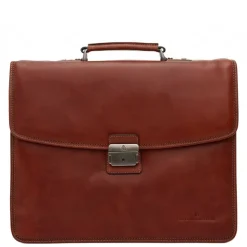 Castelijn & Beerens Verona Laptoptas 15.6" 3-vaks licht bruin