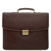 Outlet Castelijn & Beerens Verona Laptoptas 15.6'' 3-vaks mocca