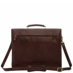Outlet Castelijn & Beerens Verona Laptoptas 15.6'' 3-vaks mocca