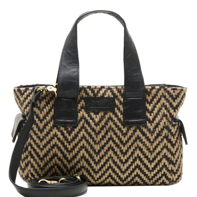 New Chabo Romio Jaquard Handbag black
