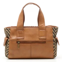 New Chabo Romio Jaquard Handbag cognac
