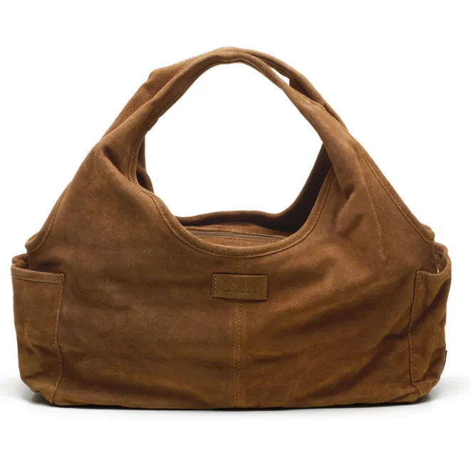 Online Chabo Suede Sophie Mini Shopper light cognac