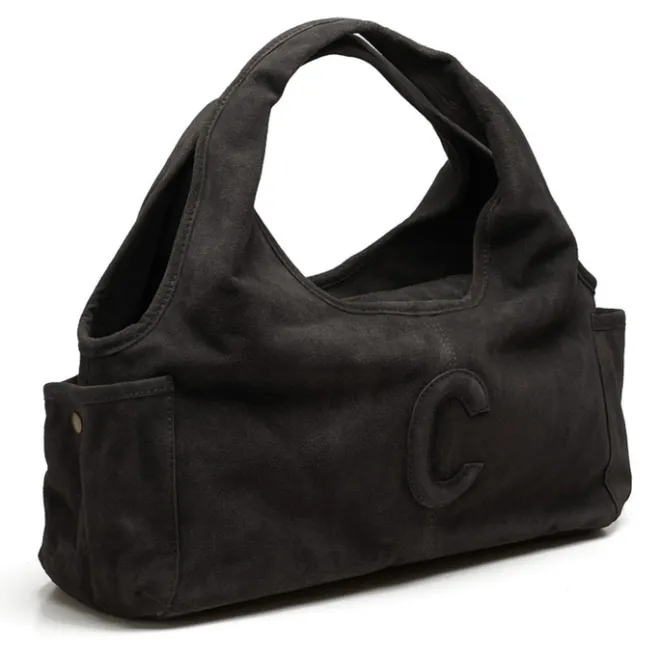New Chabo Suede Sophie Mini Shopper black