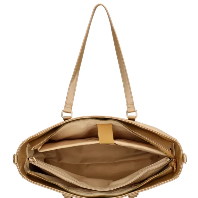 Best Charm London Birmingham II Shoulderbag 15.6" light gold