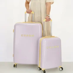 Clearance Charm London Capetown Trolley Set lila