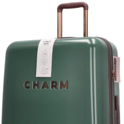 New Charm London Capetown Trolley Set dark green