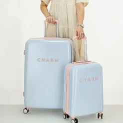 Sale Charm London Capetown Trolley Set baby blue