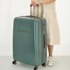 Discount Charm London Capetown Trolley L darkgreen
