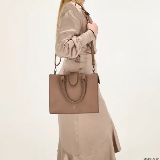 New Charm London Castle Hill Handbag taupe
