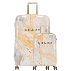 Best Charm London Marble Trolley Set creme