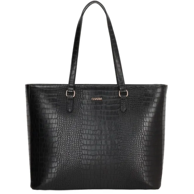 Hot Charm London Midwood Shopper 15.6 inch laptopvak black croco