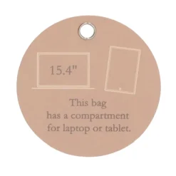 Clearance Charm London Midwood Shopper 15.6 inch laptopvak light taupe