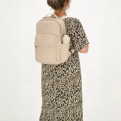 Best Charm London Mulberry Street Backpack beige