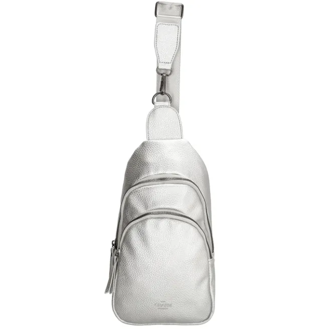 New Charm London New York Slingbag silver