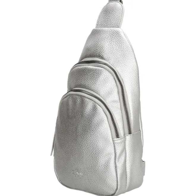 New Charm London New York Slingbag silver