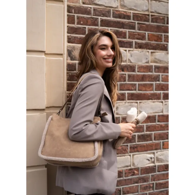 New Charm London Newington Shoulderbag taupe