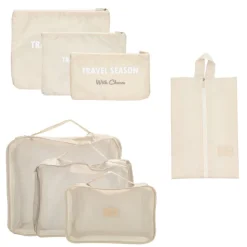 Hot Charm London Travel Accessoires Packingcubes taupe