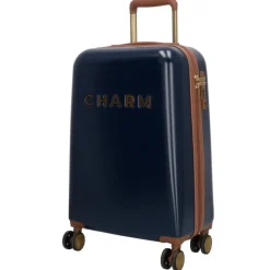 Discount Charm London Travel Trolley Set blauw