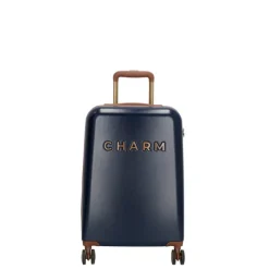 Discount Charm London Travel Trolley Set blauw