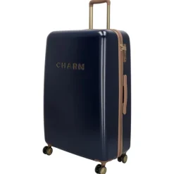 Best Charm London Travel Trolley L blauw