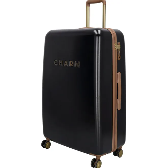 Hot Charm London Travel Trolley L zwart