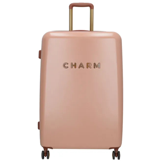 Hot Charm London Travel Trolley L roze