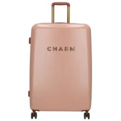 Clearance Charm London Travel Trolley Set roze