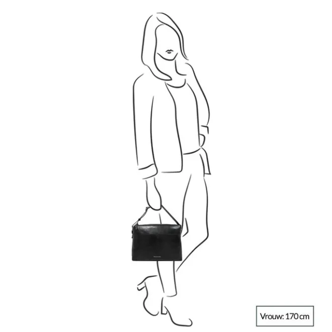 Discount Claudio Ferrici Pelle Vecchia Shoulder Bag black