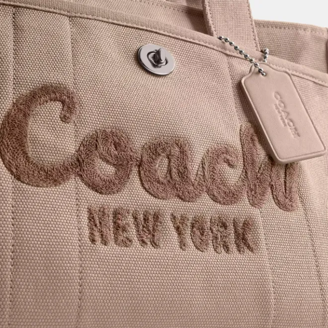 Outlet Coach Cargo Tote dark natural