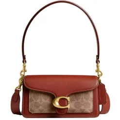 Online Coach Tabby 20 Signature Leather Shoulderbag tan rust