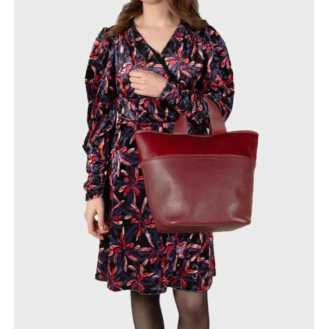 Hot Cowboysbag Columbus Shopper X Carolien Spoor bordeauxred