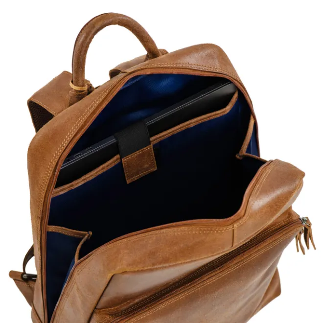 Online Daniel Ray Bachus Laptopbag cognac