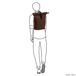 Hot Daniel Ray Highlands Waterproof Rolltop Backpack M 15" dark brown
