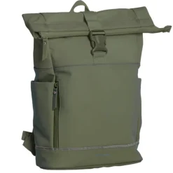Clearance Daniel Ray Pittsburgh Rolltop Backpack Coated 15.6" olive green