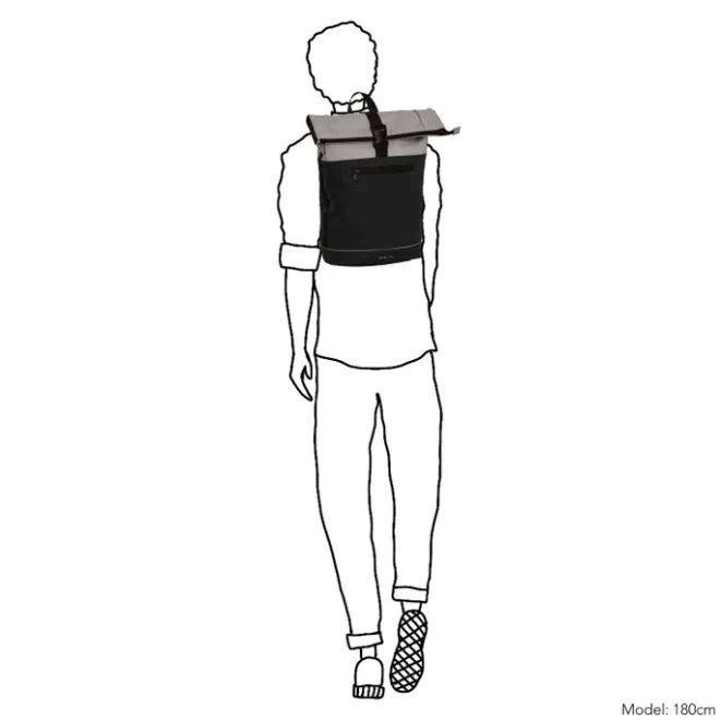 Discount Daniel Ray Rockhampton Rolltop Backpack L black-light grey