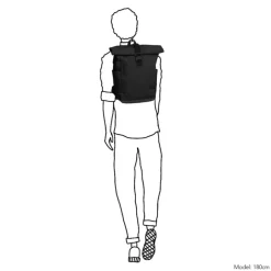Best Daniel Ray Wangaratta Rolltop Backpack XL black