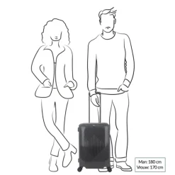 Discount Decent Axiss-Fix 4 Wiel Cabin Trolley 55 zwart
