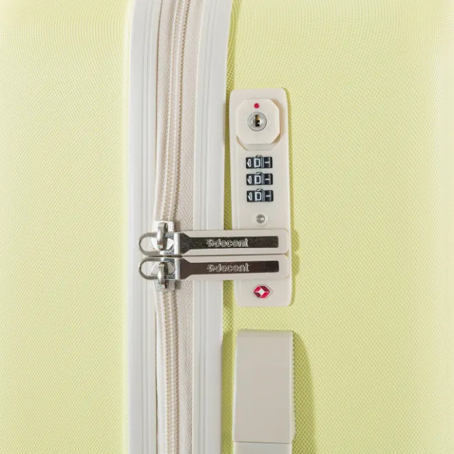 Best Decent Star-Maxx Handbagage Trolley 55 pastel geel