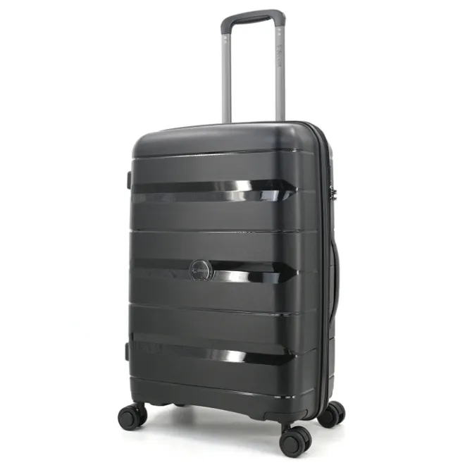 New Decent Straight-Line Medium Trolley black