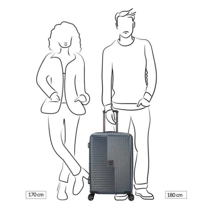 Decent Tourister Medium Trolley 66 blue