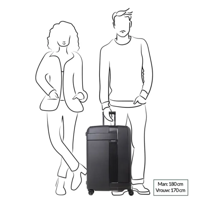 Best Decent Transit 2.0 Medium Trolley 4 Wheels black