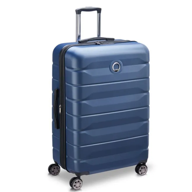 Best Delsey Air Armour 4 Wheel Large Trolley 77 Expandable night blue