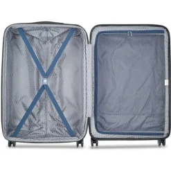 Best Delsey Air Armour 4 Wheel Large Trolley 77 Expandable night blue