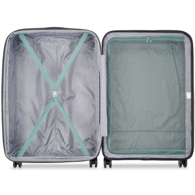 Delsey Air Armour 4 Wheel Large Trolley 77 Expandable light green