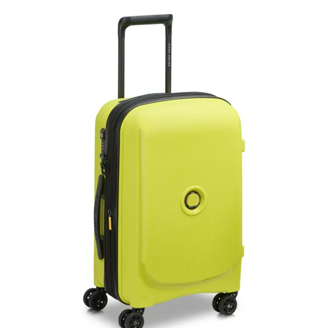 Clearance Delsey Belmont Plus MR Cabin Trolley 55/35 Expandable green chartreuse