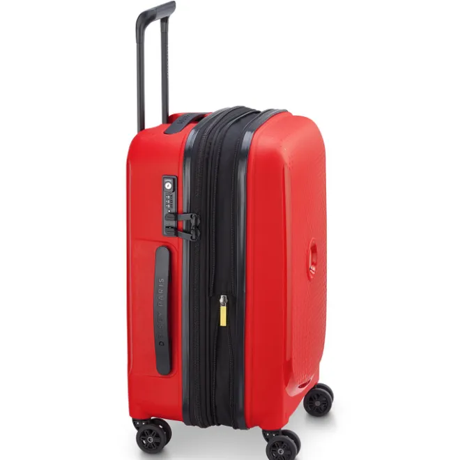 Clearance Delsey Belmont Plus MR Cabin Trolley 55/35 Expandable red