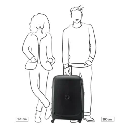 Sale Delsey Belmont Plus MR Trolley L Expandable red